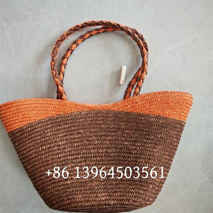 Real Straw Wheat Women Beach Baskets