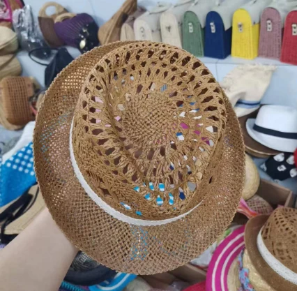 Topi Musim Panas Berongga Kertas Bernafas