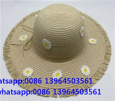 Topi Jerami Bunga Tassal Bayi Perempuan Untuk Musim Panas