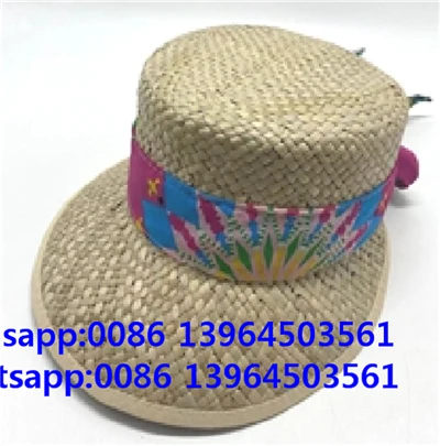 Topi Berkebun Jerami Wanita Anyaman Asli