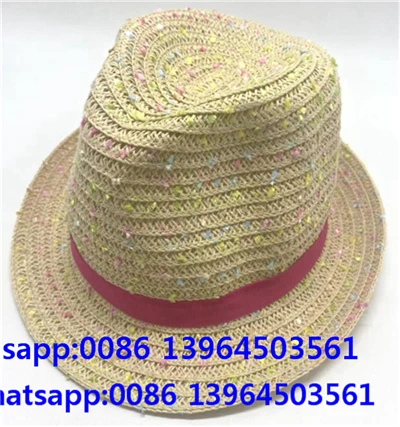Topi jerami berwarna fedora fedora