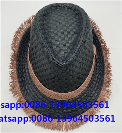 Topi tassel fedora hitam