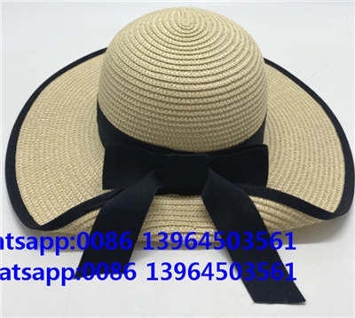 Topi jerami sampingan yang boleh dilipat