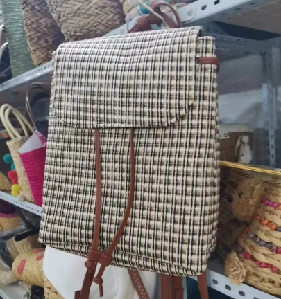 Beg ransel wanita woven pp