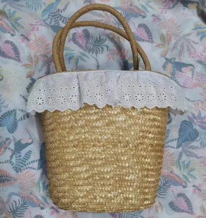 Beg Tangan Wanita Gandum Asli Kecil