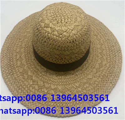 Topi Wanita Jerami Tenun Tangan Dengan Corak