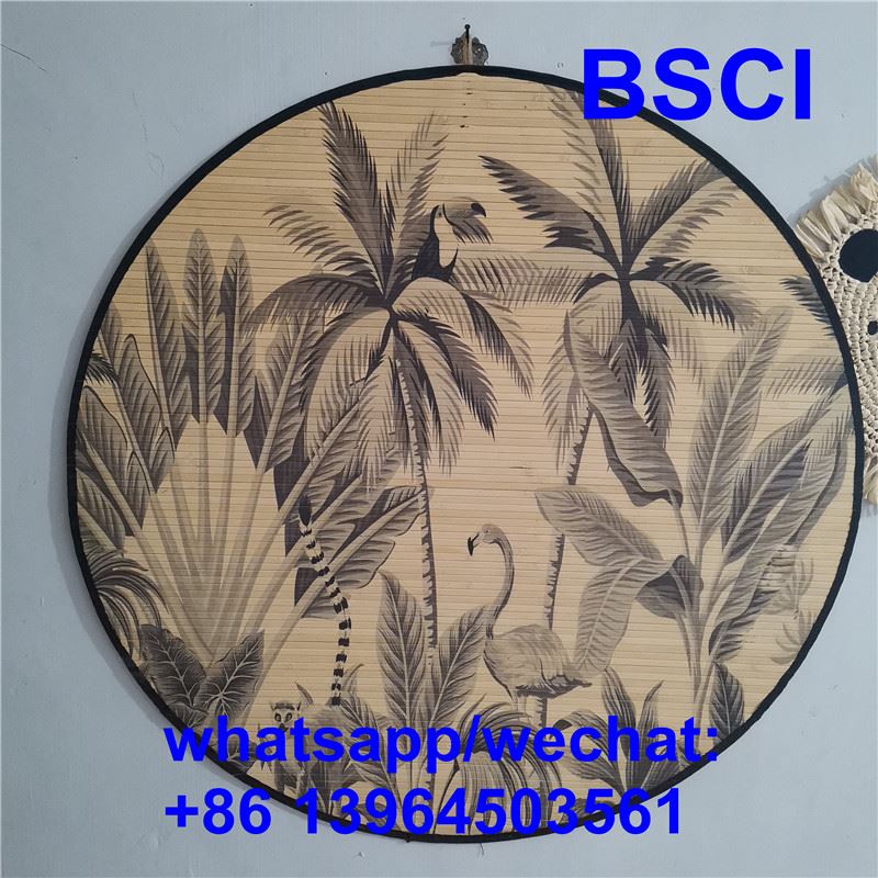 Seni Dinding Jerami Asli