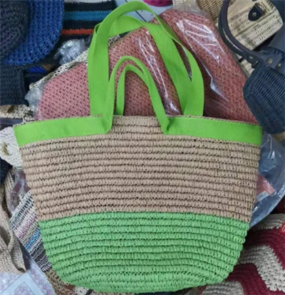 Pita kapas dua mengendalikan beg jerami besar