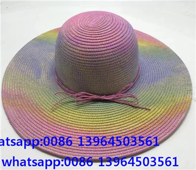 Topi musim panas wanita yang berwarna -warni