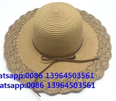 Topi Pantai Wanita Paper Crochet Lady