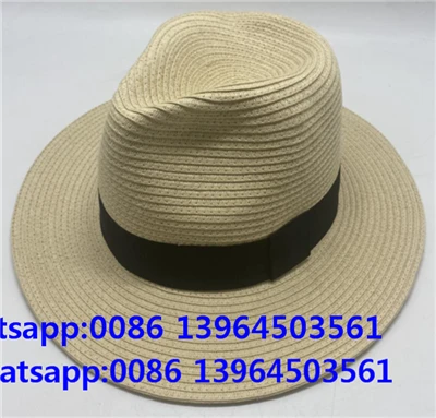 Topi Jerami Kertas Kedekut Kasual Topi Fedora