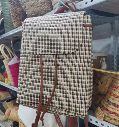 Beg ransel wanita woven pp
