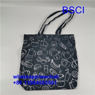 Beg Tote Kanvas dengan Corak