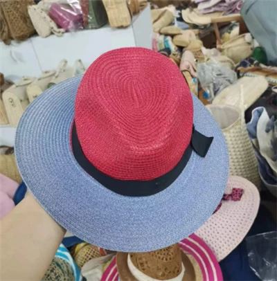 Topi Wanita Berbilang Warna Dengan Pita Hitam