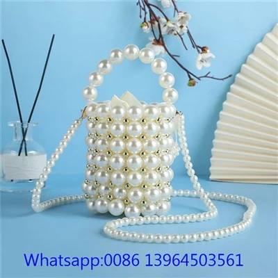 Beg Petang Crossbody Buatan Tangan Mutiara Kecil