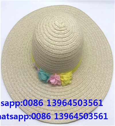 Topi Wanita Musim Panas Beidge Dengan Bunga Buatan Tangan