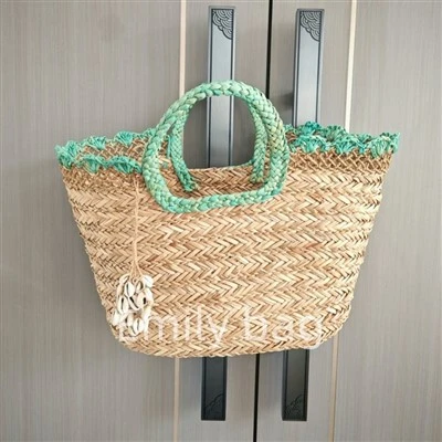 Beg tangan rumput tenunan tangan