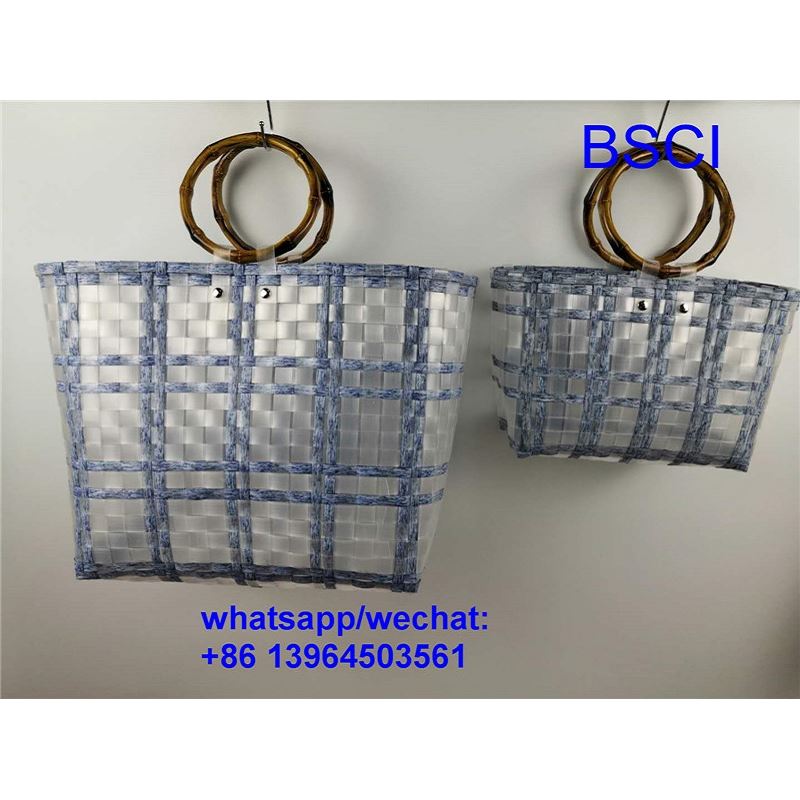 Beg Bakul Plastik Tenun